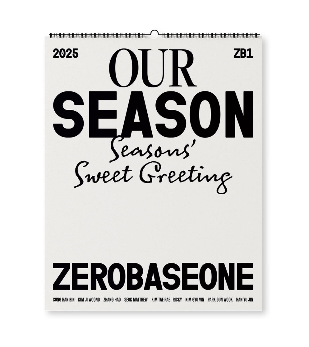 ZEROBASEONE - 2025 OUR SEASON (SEASONS' SWEET GREETING) - WALL CALENDAR