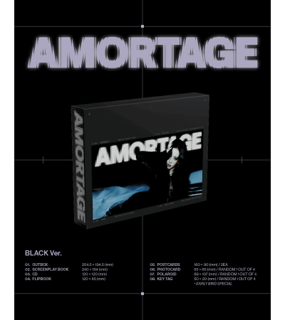 JISOO [BLACKPINK] - AMORTAGE - EXCLUSIVE EDITION BLACK VER. / Preorder