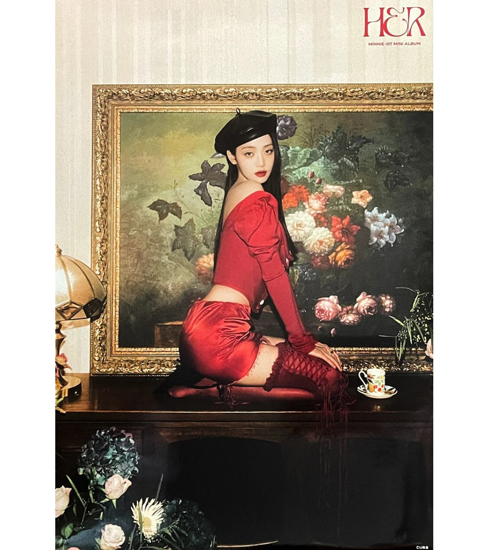 PLAKAT: MINNIE [(G)I-DLE] - HER - 6050C VER. RED 2