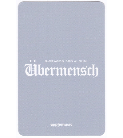 KARTA: G-DRAGON [BIGBANG] - ÜBERMENSCH - POCAALBM VER.