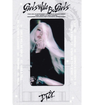 FILM FRAME PHOTO: ITZY - GIRLS WILL BE GIRLS - CASSETTE TAPE VER. YUNA