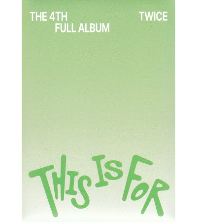 ZESTAW KART: TWICE - THIS IS FOR - FOR VER.
