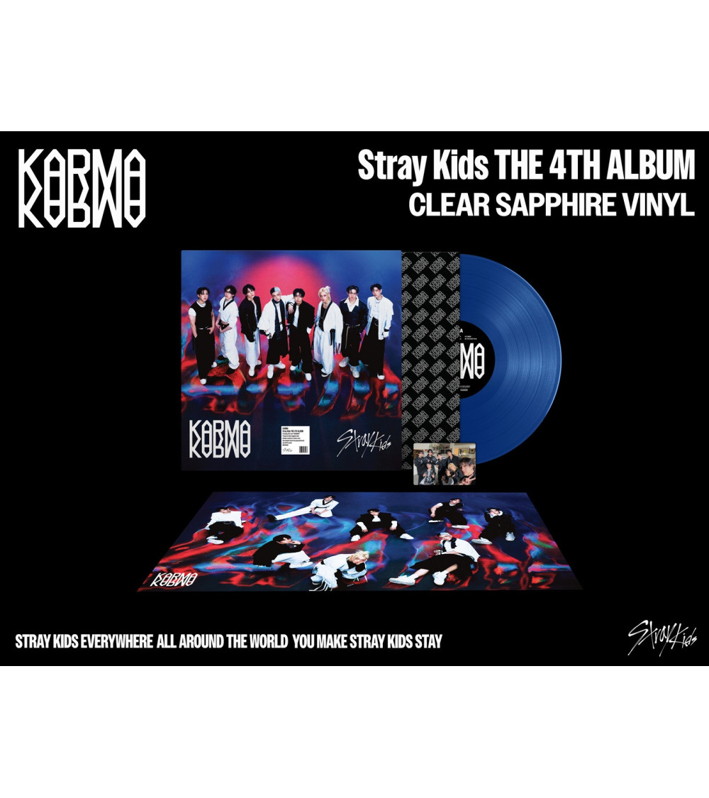 STRAY KIDS - KARMA - CLEAR SAPPHIRE VINYL VER.
