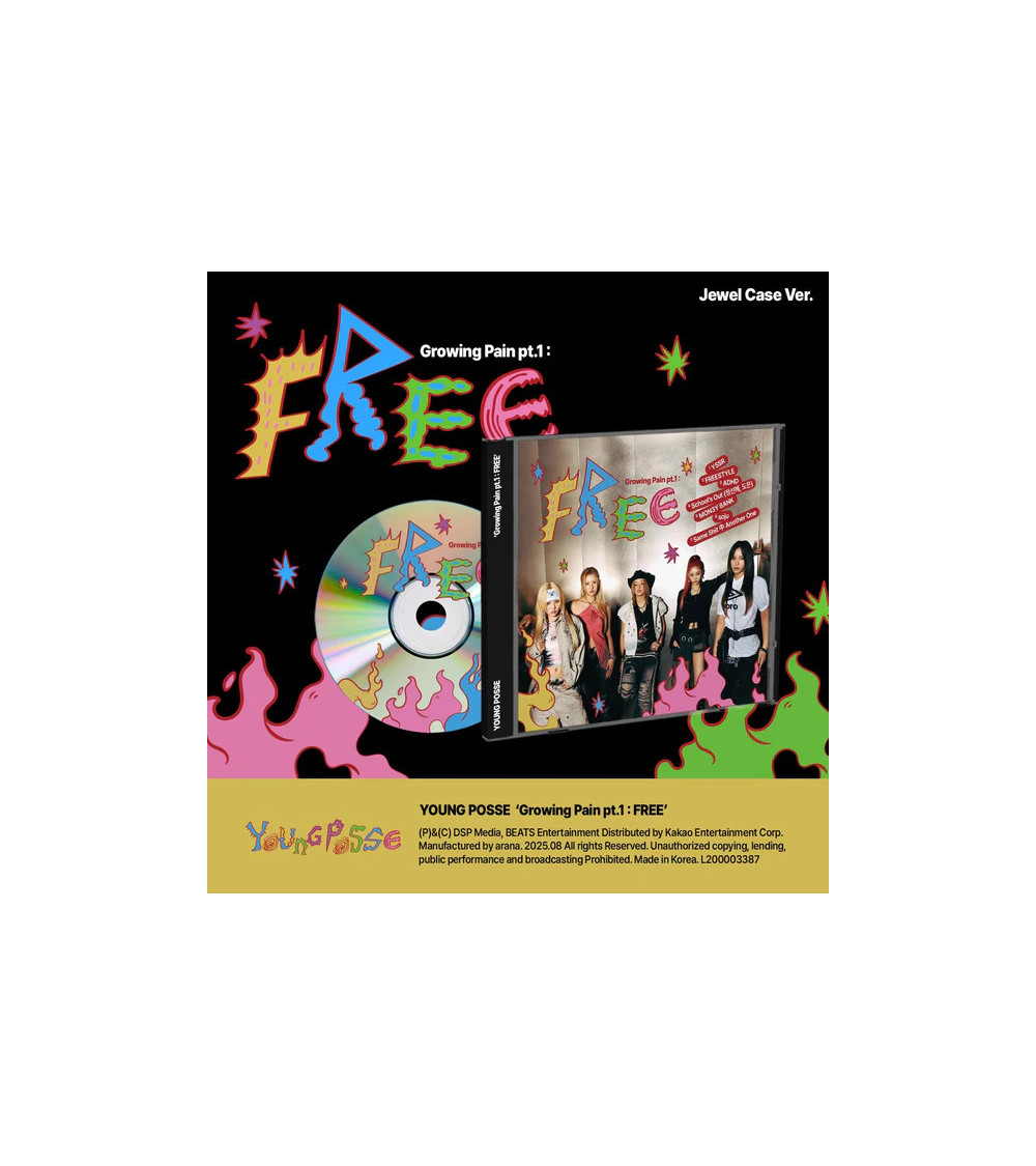 YOUNG POSSE - GROWING PAIN PT.1: FREE - JEWEL CASE VER.