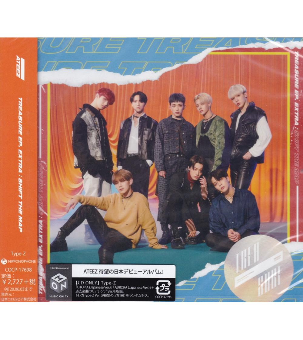 ATEEZ - TREASURE EP. EXTRA: SHIFT THE MAP - TYPE-Z VER. / wydanie japońskie