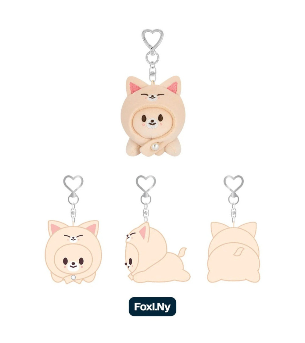 STRAY KIDS - OFFICIAL MD DOMINATE: CELEBRATE - SKZOO KEYRING LYING VER. FOXI.NY (I.N) / Preorder