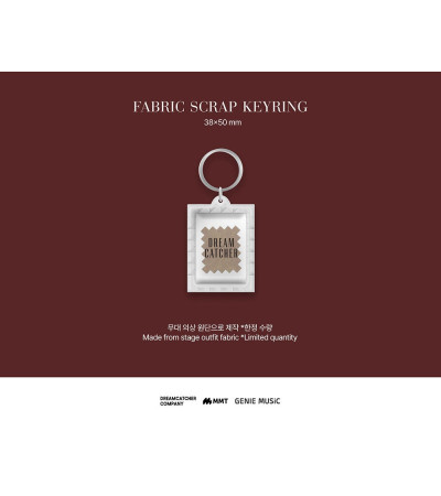 KEYRING: DREAMCATCHER - 악몽 FALL ASLEEP IN THE MIRROR - LIMITED FABRIC SCRAP KEYRING