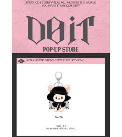 STRAY KIDS - POP-UP STORE DO IT - SKZOO COSTUME MAGNET PLUSH KEYRING VER. FOXI.NY
