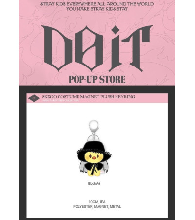 STRAY KIDS - POP-UP STORE DO IT - SKZOO COSTUME MAGNET PLUSH KEYRING VER. BBOKARI