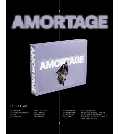 JISOO [BLACKPINK] - AMORTAGE - EXCLUSIVE EDITION PURPLE VER. / outlet