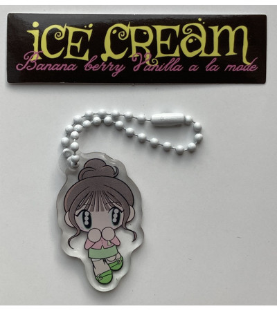 BRELOCZEK: YUNA [ITZY] - ICE CREAM - POB WEVERSE KEYRING + STICKER VER. 2