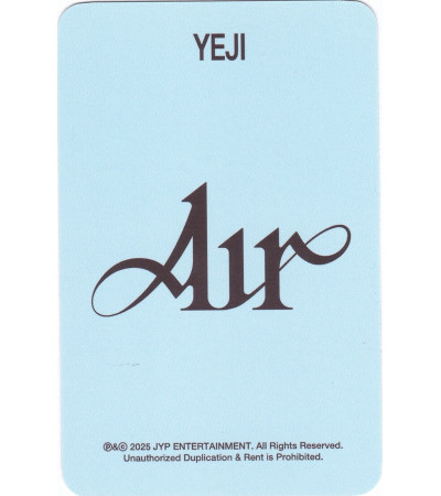 KARTA: YEJI [ITZY] - AIR - SOUNDWAVE VER. 1