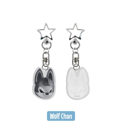 STRAY KIDS - SKZOO EVERYWHERE ALL AROUND THE WORLD - SKZOO ACRYLIC KEYRING VER. WOLF CHAN (BANG CHAN) / Preorder