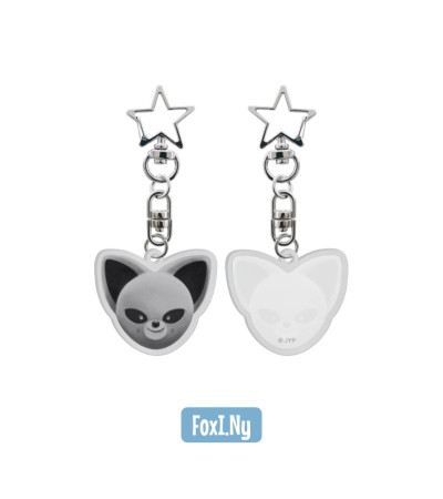 STRAY KIDS - SKZOO EVERYWHERE ALL AROUND THE WORLD - SKZOO ACRYLIC KEYRING VER. FOXI.NY (I.N) / Preorder