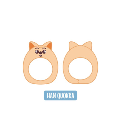 STRAY KIDS - SKZOO EVERYWHERE ALL AROUND THE WORLD - SKZOO LIGHT STICK COVER VER. 2 HAN QUOKKA (HAN) / Preorder