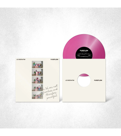LE SSERAFIM - PUREFLOW PT.1 - VINYL VER. HOT PINK GLITTER / Preorder