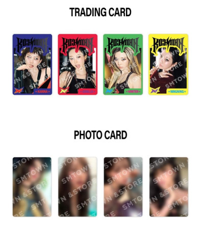 ZESTAW KART: AESPA - RICH MAN - POP-UP OFFICIAL TRADING CARD SET VER. B
