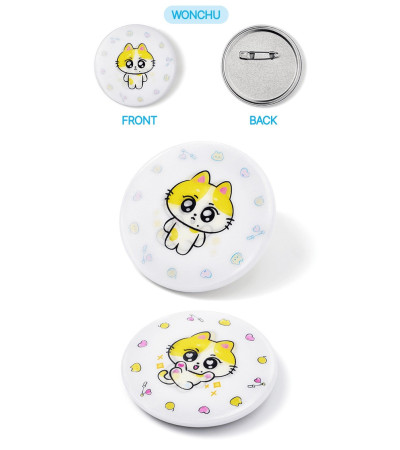 ENHYPEN - OFFICIAL MD [ENCHIN] - LENTICULAR CAN BADGE VER. WONCHU / Preorder