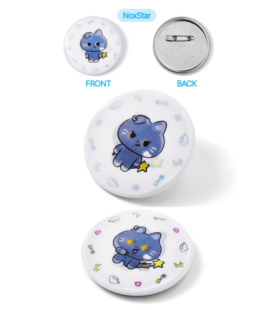 ENHYPEN - OFFICIAL MD [ENCHIN] - LENTICULAR CAN BADGE VER. NOXSTAR / Preorder