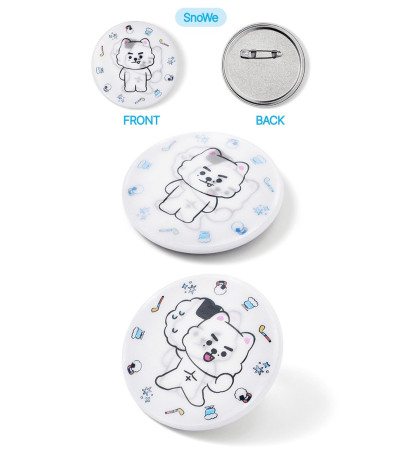 ENHYPEN - OFFICIAL MD [ENCHIN] - LENTICULAR CAN BADGE VER. SNOWE / Preorder