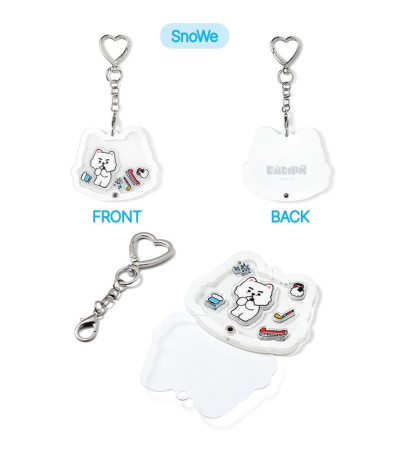 ENHYPEN - OFFICIAL MD [ENCHIN] - SHAKER KEYRING VER. SNOWE / Preorder