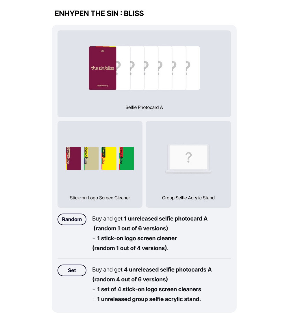 ENHYPEN - THE SIN BLISS - TAKE 4 VER. (+WEVERSE SPECIAL GIFT