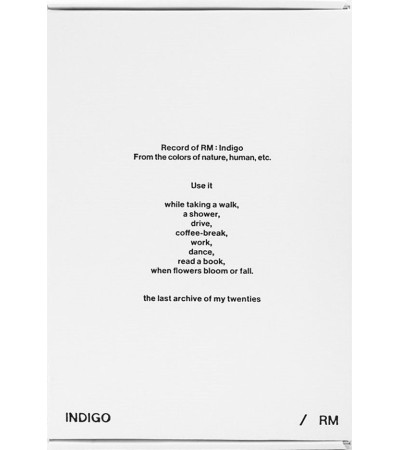 RM [BTS] - INDIGO - BOOK EDITION