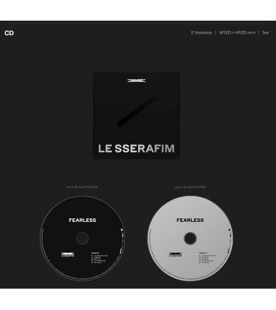 LE SSERAFIM - FEARLESS - BLACK PETROL VER.