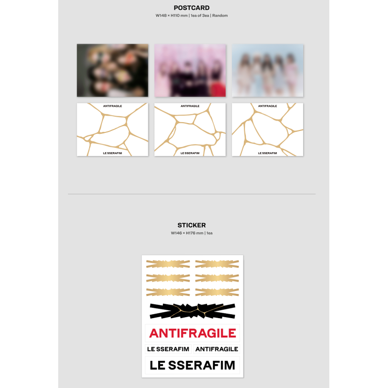 LE SSERAFIM - ANTIFRAGILE - IRIDESCENT OPAL VER.