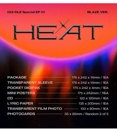 (G)I-DLE - HEAT - SLEEVE - BLAZE VER.