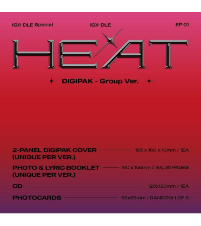 (G)I-DLE - HEAT - DIGIPAK GROUP VER.