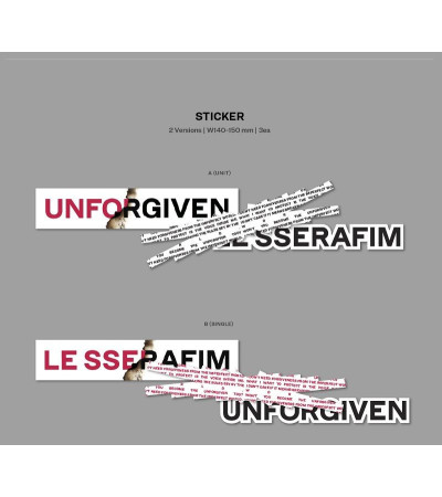 LE SSERAFIM - UNFORGIVEN - WEVERSE ALBUMS VER.