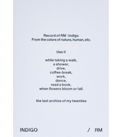 RM [BTS] - INDIGO (QR CODE) - POSTCARD EDITION WEVERSE ALBUMS VER.