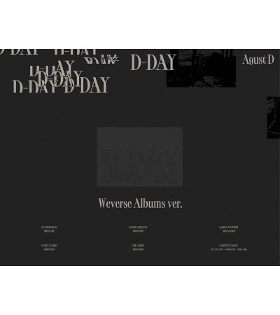 AGUST D [BTS] - D-DAY - WEVERSE ALBUMS VER.