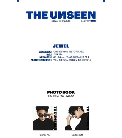 SHOWNU X HYUNGWON [MONSTA X] - THE UNSEEN - JEWEL SHOWNU VER.