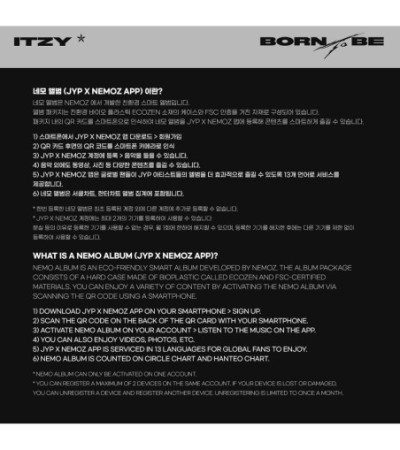 ITZY - BORN TO BE - PLATFORM ALBUM NEMO VER.