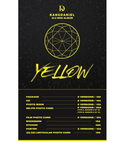 KANG DANIEL - YELLOW - A VER.