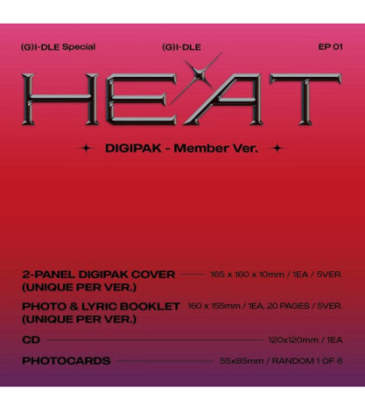 (G)I-DLE - HEAT - DIGIPAK MEMBER VER. SOYEON