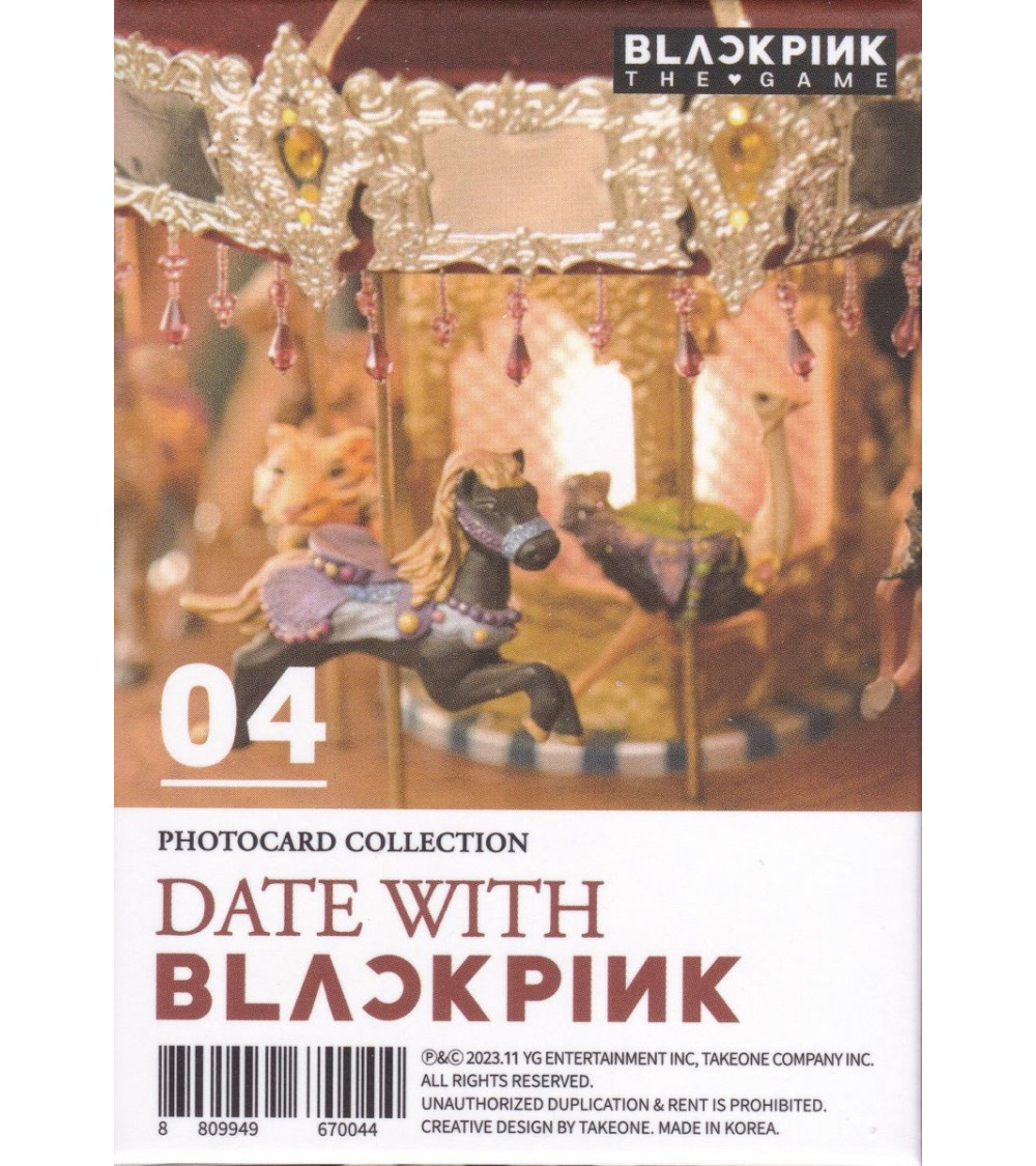 BLACKPINK - THE GAME (PHOTOCARD COLLECTION) - VERSION 04: DATE WITH