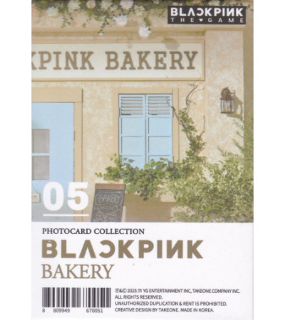 BLACKPINK - THE GAME (PHOTOCARD COLLECTION) - VERSION 05: BAKERY