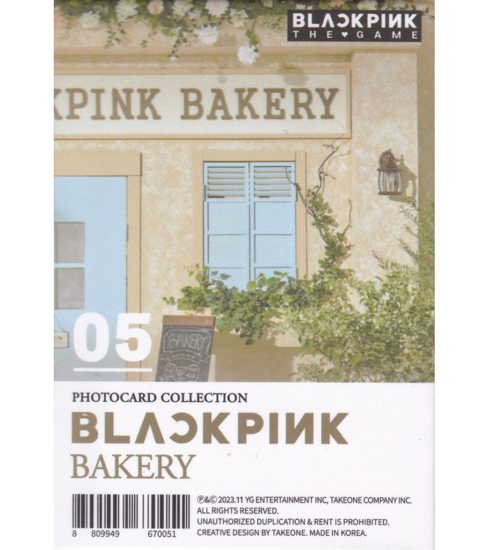 BLACKPINK - THE GAME (PHOTOCARD COLLECTION) - VERSION 05: BAKERY