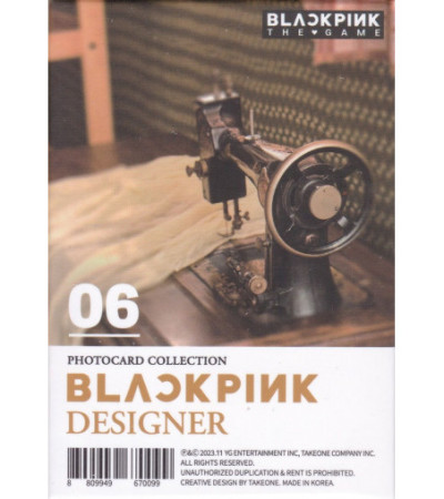 BLACKPINK - THE GAME (PHOTOCARD COLLECTION) - VERSION 06: DESIGNER