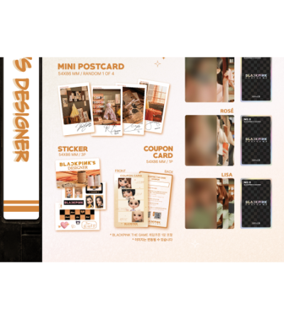 BLACKPINK - THE GAME (PHOTOCARD COLLECTION) - VER. 06: DESIGNER