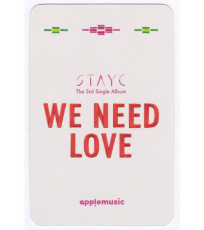 KARTA: STAYC - WE NEED LOVE - J. 1 VER.