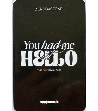 KARTA: ZEROBASEONE - YOU HAD ME AT HELLO - LIMITED SOLAR VER. KIM GYU-VIN