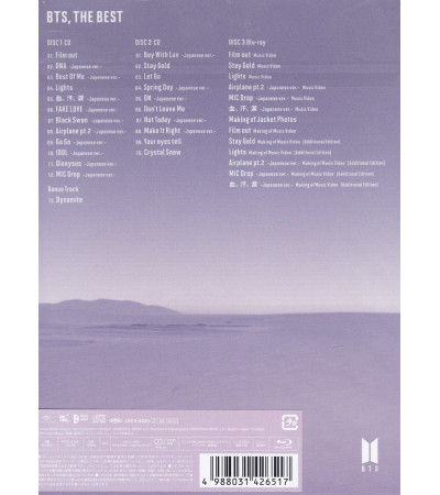 BTS - THE BEST - JAPAN LIMITED EDITION A VER. (2CD+BLU-RAY) / wydanie japońskie