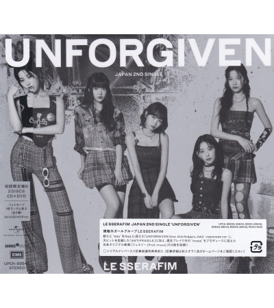 LE SSERAFIM - UNFORGIVEN - LIMITED B VER. SAVAGE NOIR (CD+DVD)