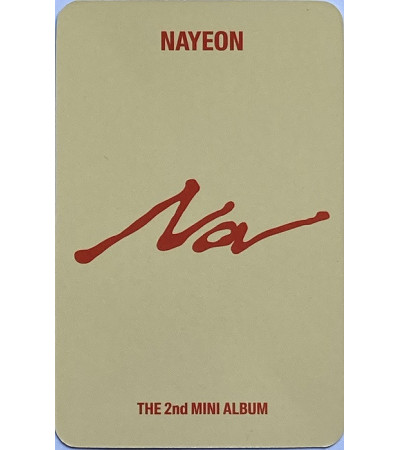 KARTA: NAYEON [TWICE] - NA - 4 VER.