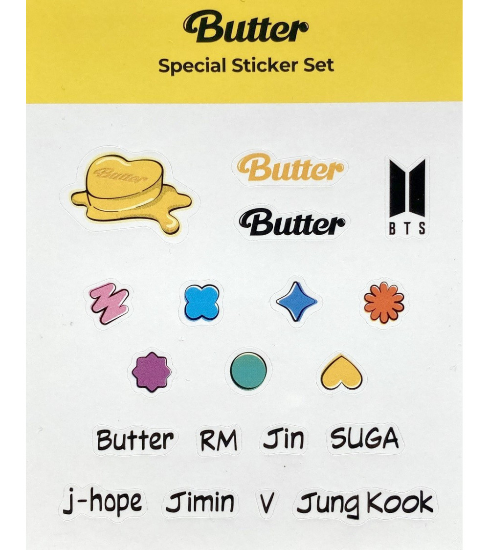 NAKLEJKA: BTS - BUTTER - STICKER SET