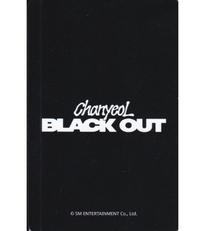 KARTA: CHANYEOL [EXO] - BLACK OUT - PHOTOBOOK VER. 1